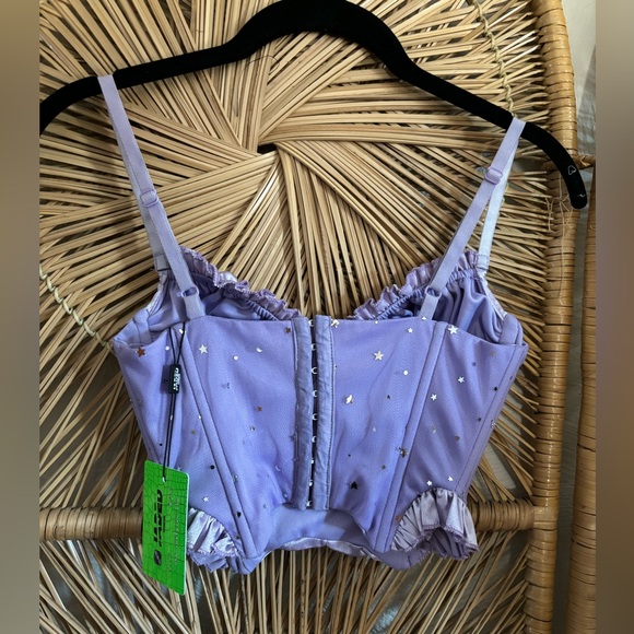 Jaded London Purple Corset Top - Picture 2 of 5